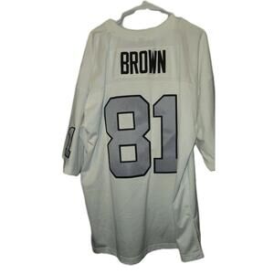 OAKLAND LA RAIDERS TIM BROWN 1994 MITCHELL N NESS WHITE HOME JERSEY SZ 2XL 🔥